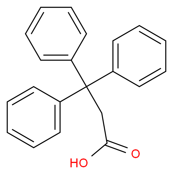 3,3,3-Triphenylpropionic acid_分子结构_CAS_900-91-4)