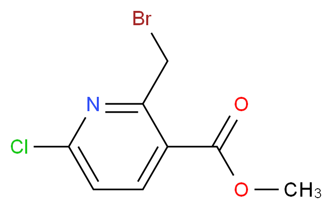 METHYL 2-(BROMOMETHYL)-6-CHLORONICOTINATE_分子结构_CAS_)
