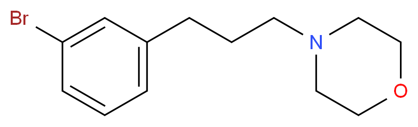 4-(3-(3-Bromophenyl)propyl)morpholine_分子结构_CAS_1133116-11-6)