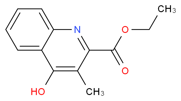 ETHYL 4-HYDROXY-3-METHYLQUINOLINE-2-CARBOXYLATE_分子结构_CAS_219949-95-8)