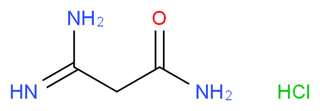 3-Amino-3-iminopropanamide hydrochloride_分子结构_CAS_34570-17-7)