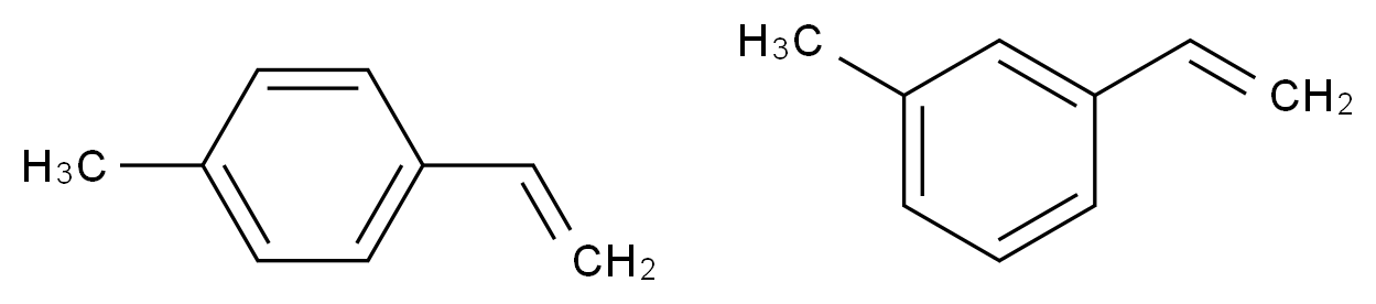 1-ethenyl-3-methylbenzene; 1-ethenyl-4-methylbenzene_分子结构_CAS_25013-15-4