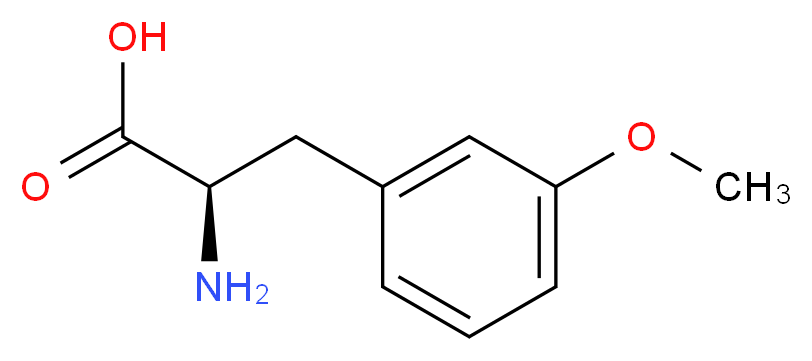 (2R)-2-amino-3-(3-methoxyphenyl)propanoic acid_分子结构_CAS_145306-65-6