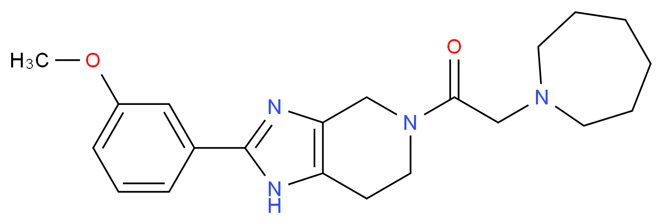 5-(azepan-1-ylacetyl)-2-(3-methoxyphenyl)-4,5,6,7-tetrahydro-1H-imidazo[4,5-c]pyridine_分子结构_CAS_)