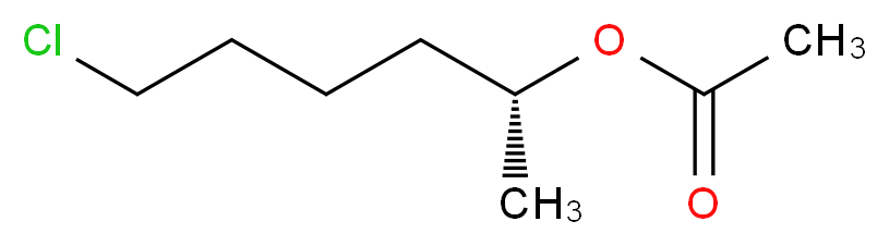 (2R)-6-chlorohexan-2-yl acetate_分子结构_CAS_154885-34-4