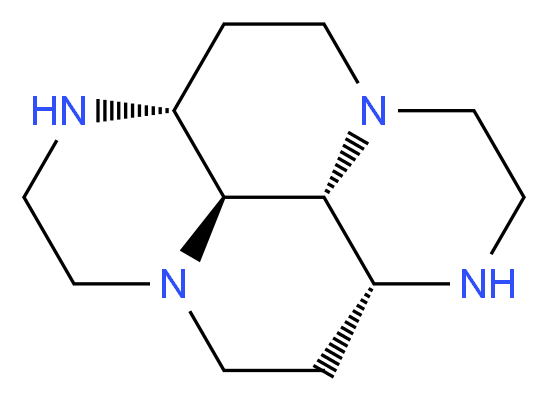 cis-1,4,8,11-Perhydrotetraazapyrene_分子结构_CAS_74199-16-9)