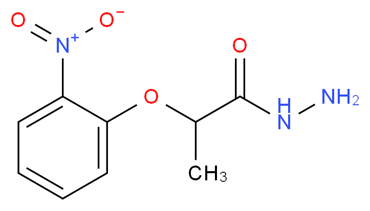 2-(2-Nitrophenoxy)propanohydrazide_分子结构_CAS_203741-59-7)