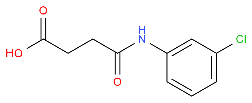 4-[(3-Chlorophenyl)amino]-4-oxobutanoic acid_分子结构_CAS_15386-96-6)