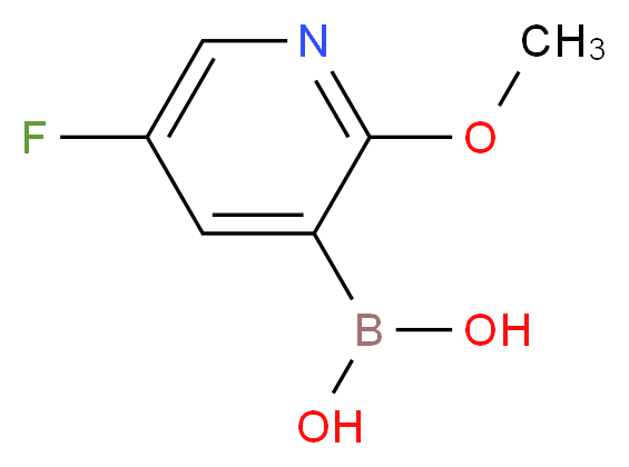 (5-fluoro-2-methoxypyridin-3-yl)boronic acid_分子结构_CAS_957120-32-0