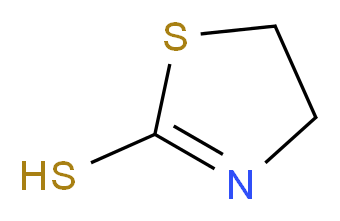 4,5-dihydro-1,3-thiazole-2-thiol_分子结构_CAS_96-53-7