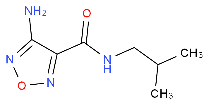 4-amino-N-isobutyl-1,2,5-oxadiazole-3-carboxamide_分子结构_CAS_405278-58-2)