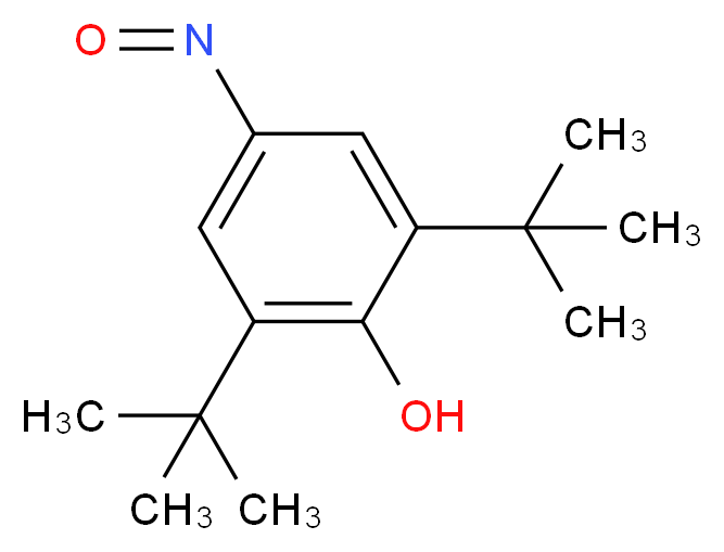 2,6-di-tert-butyl-4-nitrosophenol_分子结构_CAS_955-03-3
