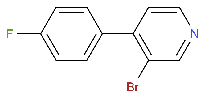 3-Bromo-4-(4-fluorophenyl)pyridine_分子结构_CAS_)
