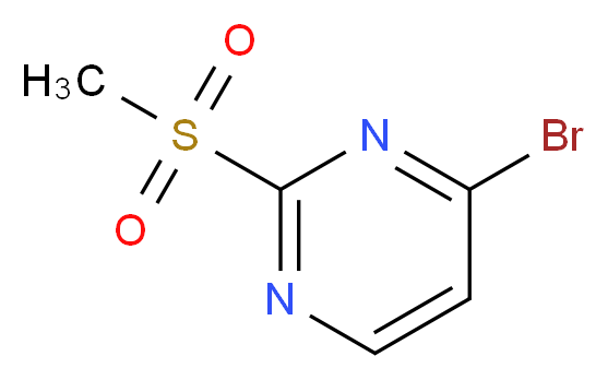 4-bromo-2-methanesulfonylpyrimidine_分子结构_CAS_1208538-52-6