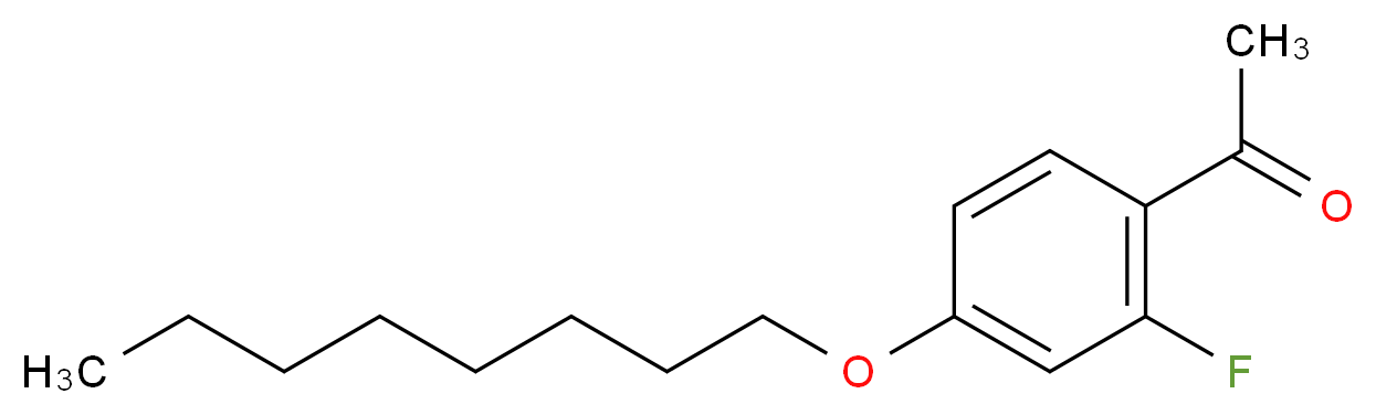 2'-Fluoro-4'-octyloxyacetophenone 97%_分子结构_CAS_)