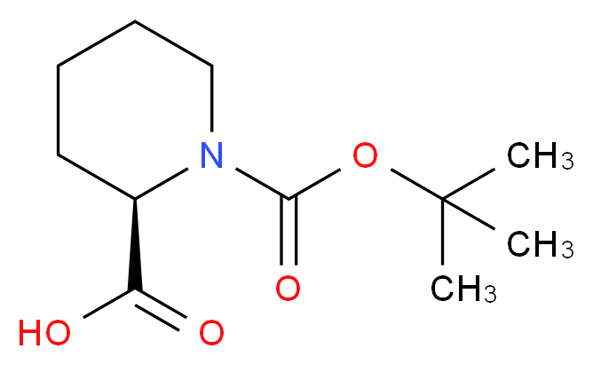 N-Boc-D-哌啶-2-羧酸_分子结构_CAS_28697-17-8)