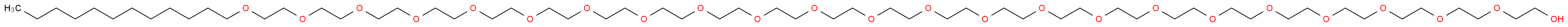 DODECYLPOLY(ETHYLENE GLYCOL ETHER)_分子结构_CAS_3055-99-0)