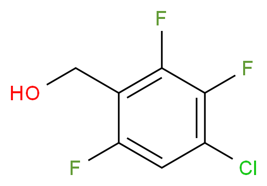 4-Chloro-2,3,6-trifluorobenzyl alcohol_分子结构_CAS_252004-68-5)