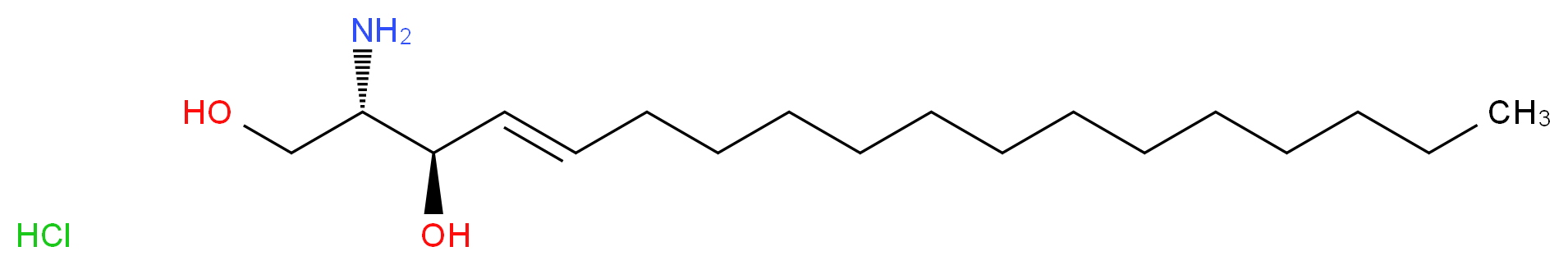 (2S,3R,4E)-2-aminooctadec-4-ene-1,3-diol hydrochloride_分子结构_CAS_2673-72-5