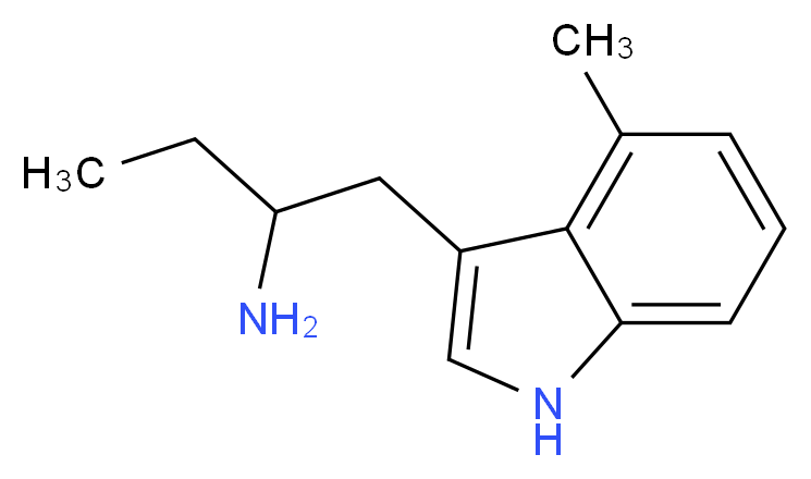 1-(4-methyl-1H-indol-3-yl)butan-2-amine_分子结构_CAS_28289-30-7