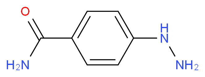4-Hydrazinylbenzamide_分子结构_CAS_74885-67-9)