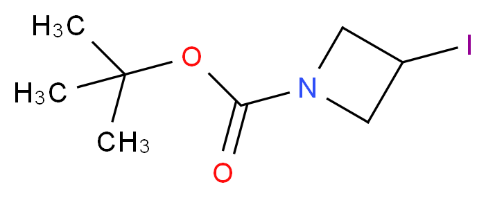 1-Boc-3-Iodoazetidine_分子结构_CAS_254454-54-1)