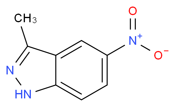 3-methyl-5-nitro-1H-indazole_分子结构_CAS_40621-84-9