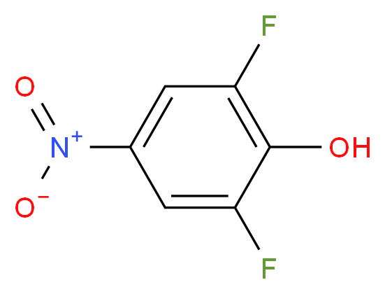 2,6-Difluoro-4-nitrophenol_分子结构_CAS_658-07-1)