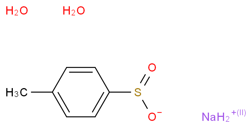 sodium 4-methylbenzene-1-sulfinate dihydrate_分子结构_CAS_7257-26-3