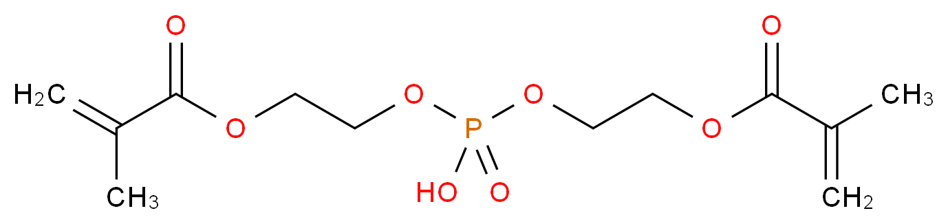 二[2-(甲基丙烯酰氧基)乙基]磷酸酯_分子结构_CAS_32435-46-4)