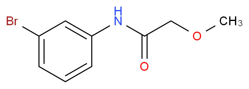 N-(3-bromophenyl)-2-methoxyacetamide_分子结构_CAS_430463-83-5)