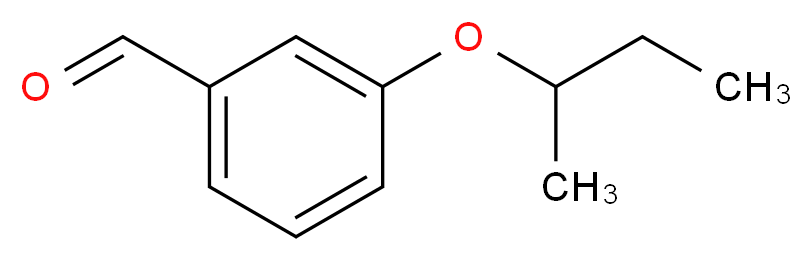 3-sec-butoxybenzaldehyde_分子结构_CAS_915924-09-3)