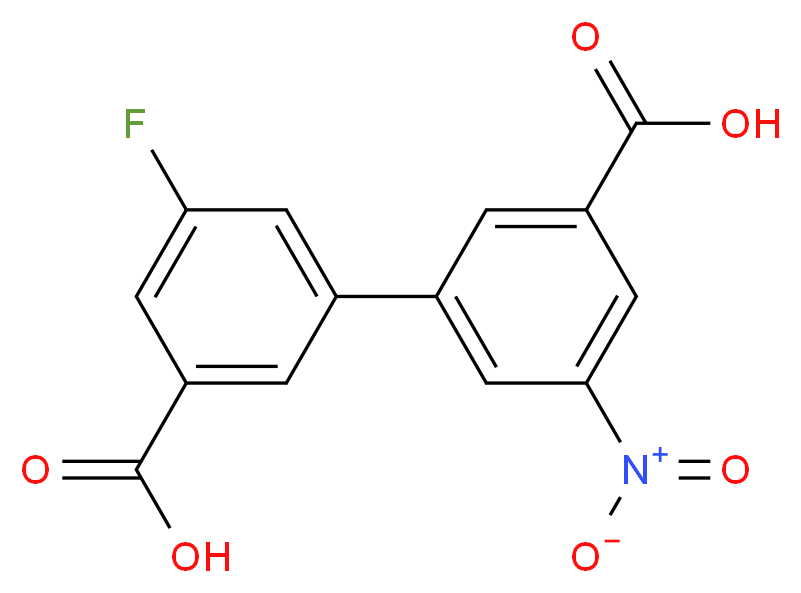 5-Fluoro-5'-nitro-[1,1'-biphenyl]-3,3'-dicarboxylic acid_分子结构_CAS_1261898-31-0)