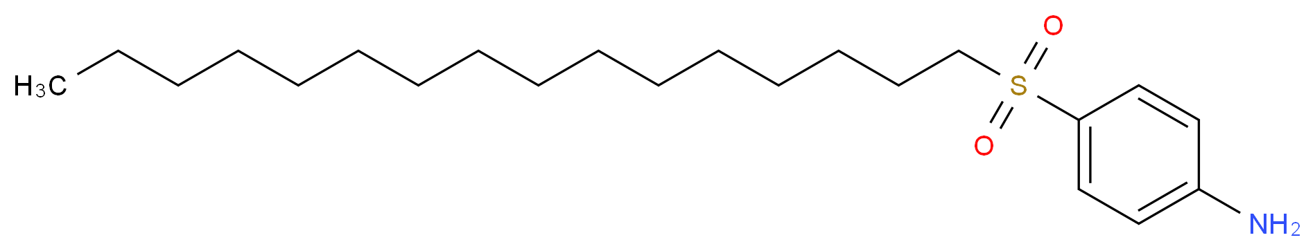 4-(hexadecane-1-sulfonyl)aniline_分子结构_CAS_6052-20-6