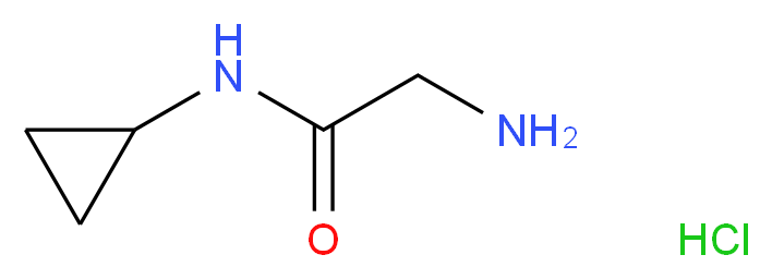 2-amino-N-cyclopropylacetamide hydrochloride_分子结构_CAS_120436-02-4