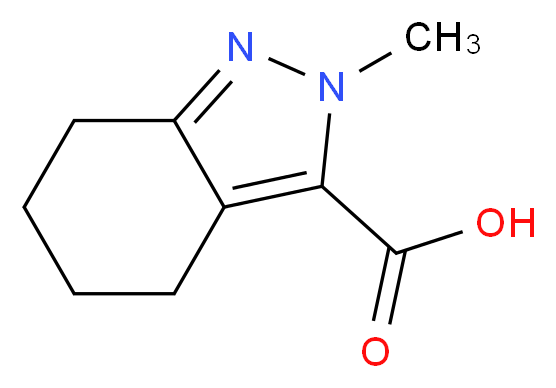 2-methyl-4,5,6,7-tetrahydro-2H-indazole-3-carboxylic acid_分子结构_CAS_32287-00-6