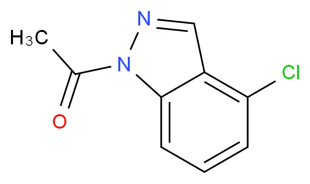 1-Acetyl-4-chloro-1H-indazole_分子结构_CAS_145439-15-2)