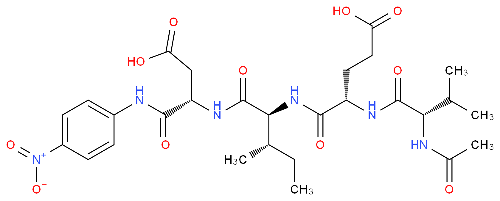 N-Acetyl-Val-Glu-Ile-Asp-p-nitroanilide_分子结构_CAS_)