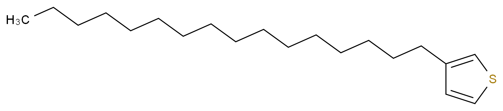 3-hexadecylthiophene_分子结构_CAS_119269-24-8