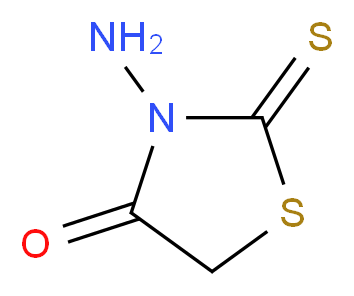 3-amino-2-sulfanylidene-1,3-thiazolidin-4-one_分子结构_CAS_1438-16-0)