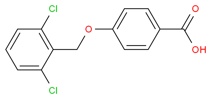 4-[(2,6-Dichlorobenzyl)oxy]benzoic acid_分子结构_CAS_)
