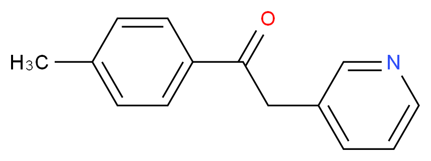 2-(Pyridin-3-yl)-1-(p-tolyl)ethanone_分子结构_CAS_224040-91-9)