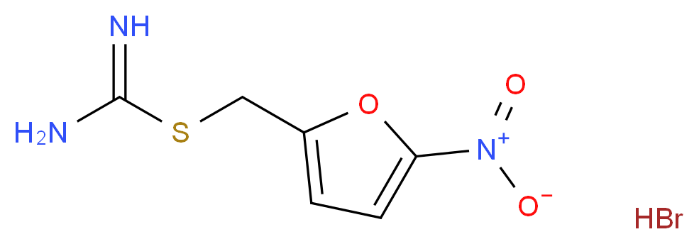 (5-nitro-2-furyl)methyl aminomethanimidothioate hydrobromide_分子结构_CAS_82118-18-1)