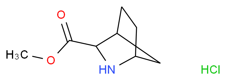 Methyl 2-azabicyclo[2.2.1]heptane-3-carboxylate hydrochloride_分子结构_CAS_)