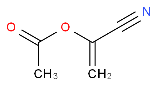 乙酸-1-氰基乙烯酯_分子结构_CAS_3061-65-2)