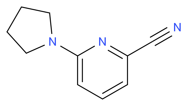 6-(Pyrrolidin-1-yl)pyridine-2-carbonitrile 97%_分子结构_CAS_160017-13-0)