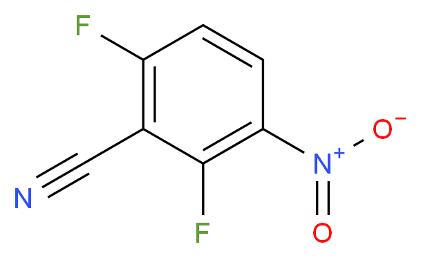 2,6-difluoro-3-nitrobenzonitrile_分子结构_CAS_143879-77-0