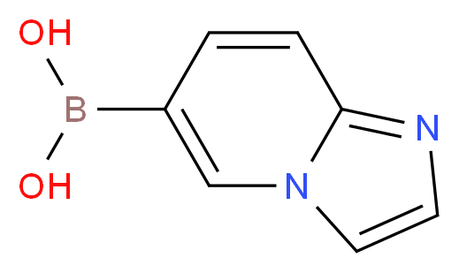 咪唑并[1,2-a]吡啶-6-硼酸_分子结构_CAS_913835-63-9)