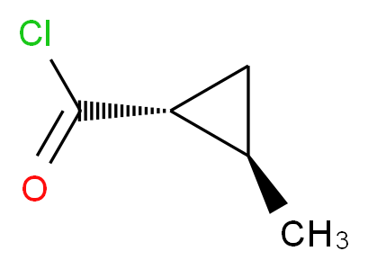 (1R,2R)-2-methylcyclopropane-1-carbonyl chloride_分子结构_CAS_52194-65-7