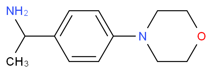 1-(4-Morpholin-4-yl-phenyl)-ethylamine_分子结构_CAS_)